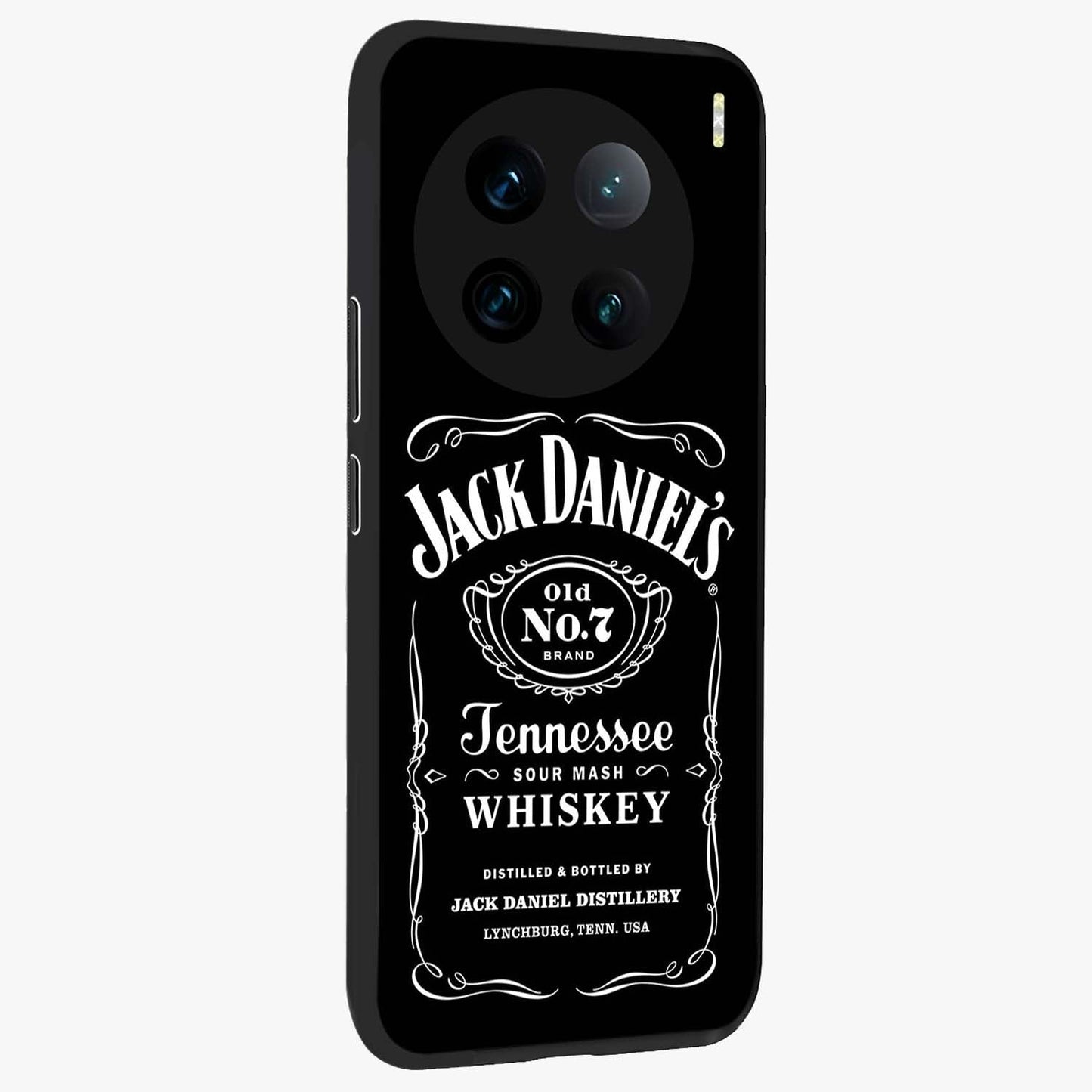 Vintage Whiskey Heritage Glass Case upright view showcasing stylish vintage whiskey artwork with timeless bar culture theme.