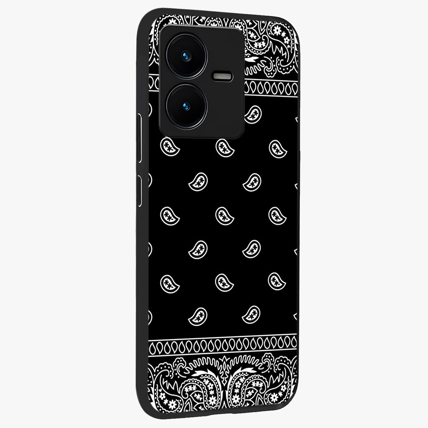 Retro Rebel Threads Glass Case upright view showcasing stylish vintage artwork with bold retro theme.