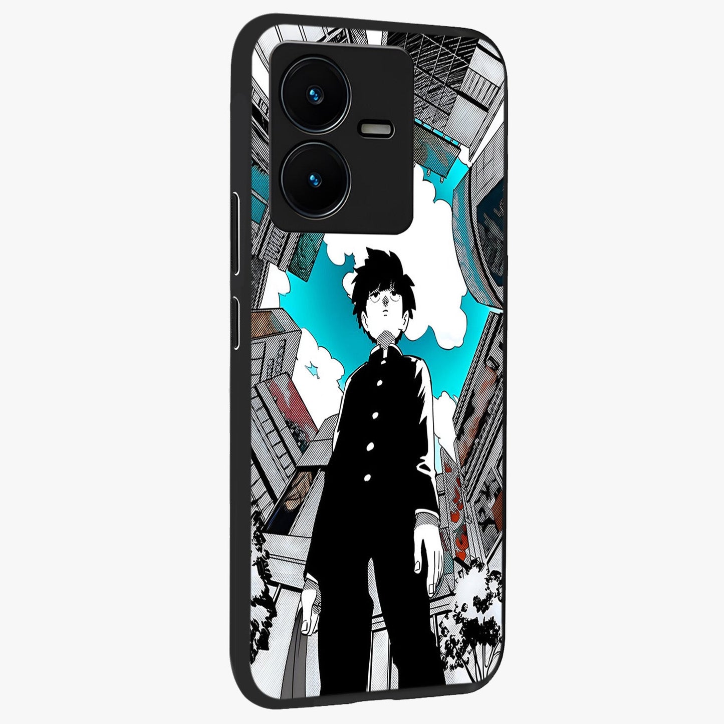 Silent Psychic Awakening Glass Case upright view showcasing symbolic psychic artwork with mysterious mystical theme.