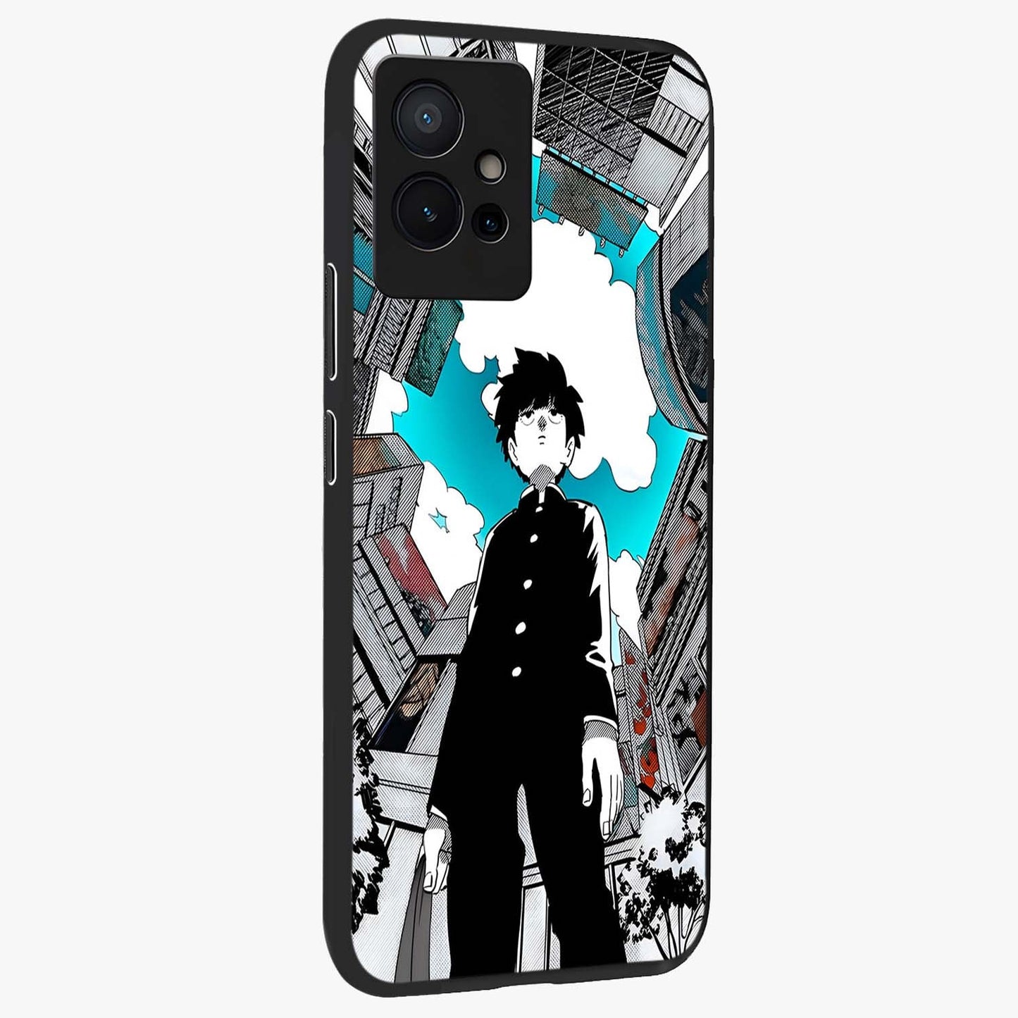 Silent Psychic Awakening Glass Case upright view showcasing symbolic psychic artwork with mysterious mystical theme.