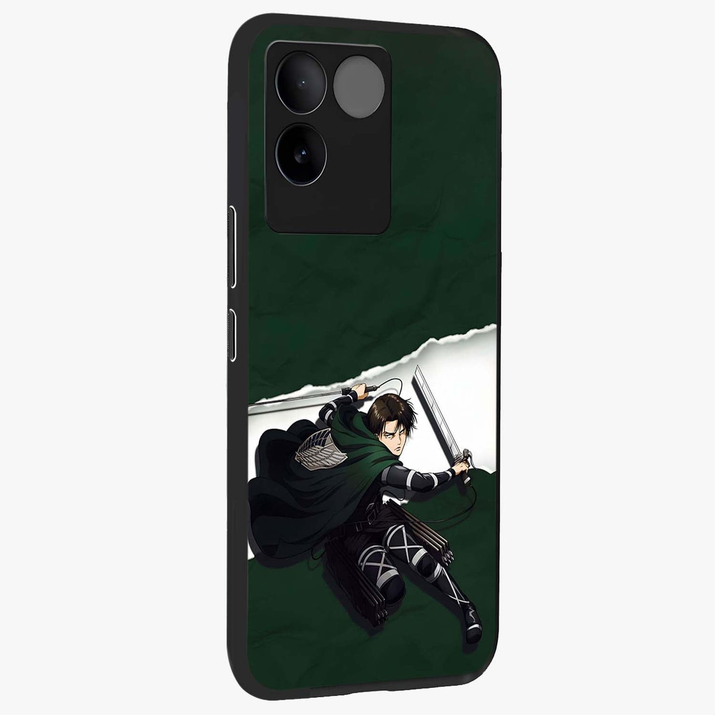 Emerald War Vanguard Glass Case upright view showcasing dramatic warrior artwork with bold fantasy theme.