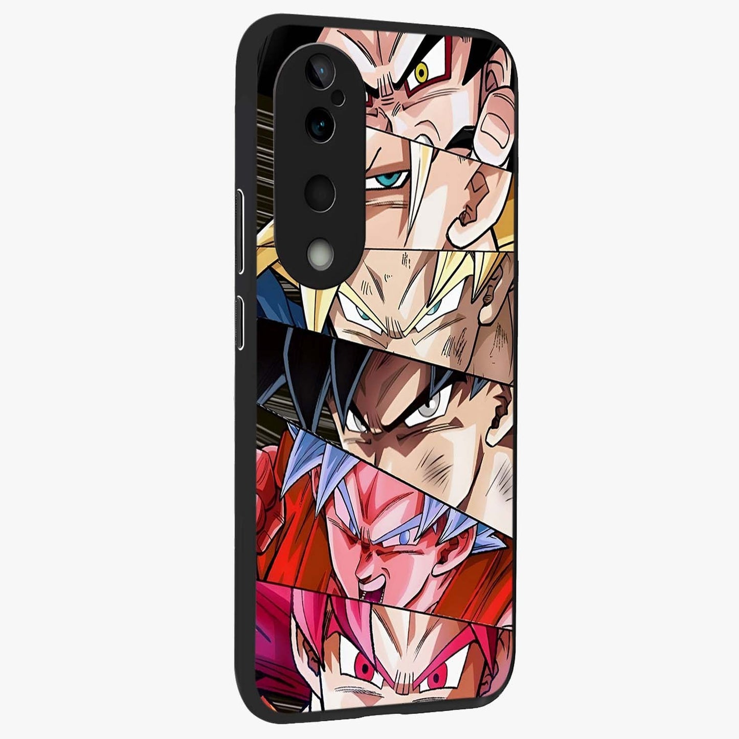 Anime Character Glass Case upright view showcasing expressive anime artwork with bold graphic style.