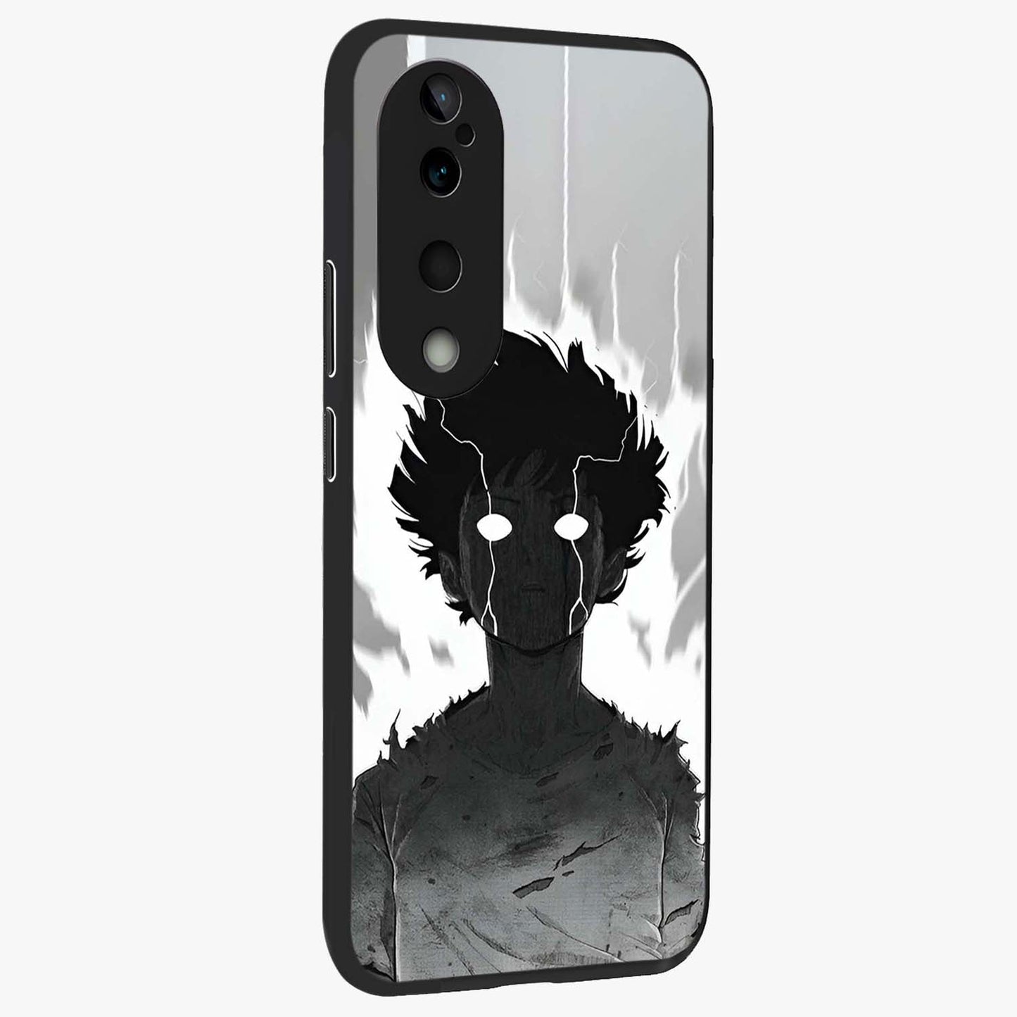 Awakened Inner Rage Glass Case upright view showcasing dramatic artwork with strong expressive aesthetic.