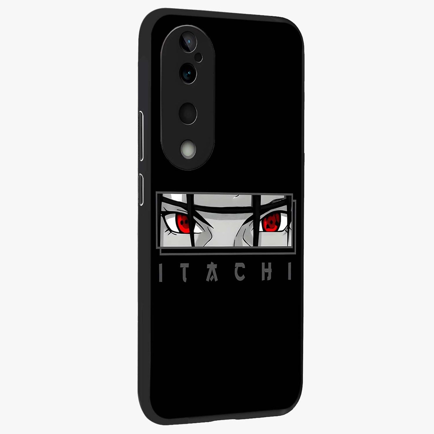 Scarlet Gaze Dominance Glass Case upright view showcasing powerful dramatic artwork with dominant artistic theme.