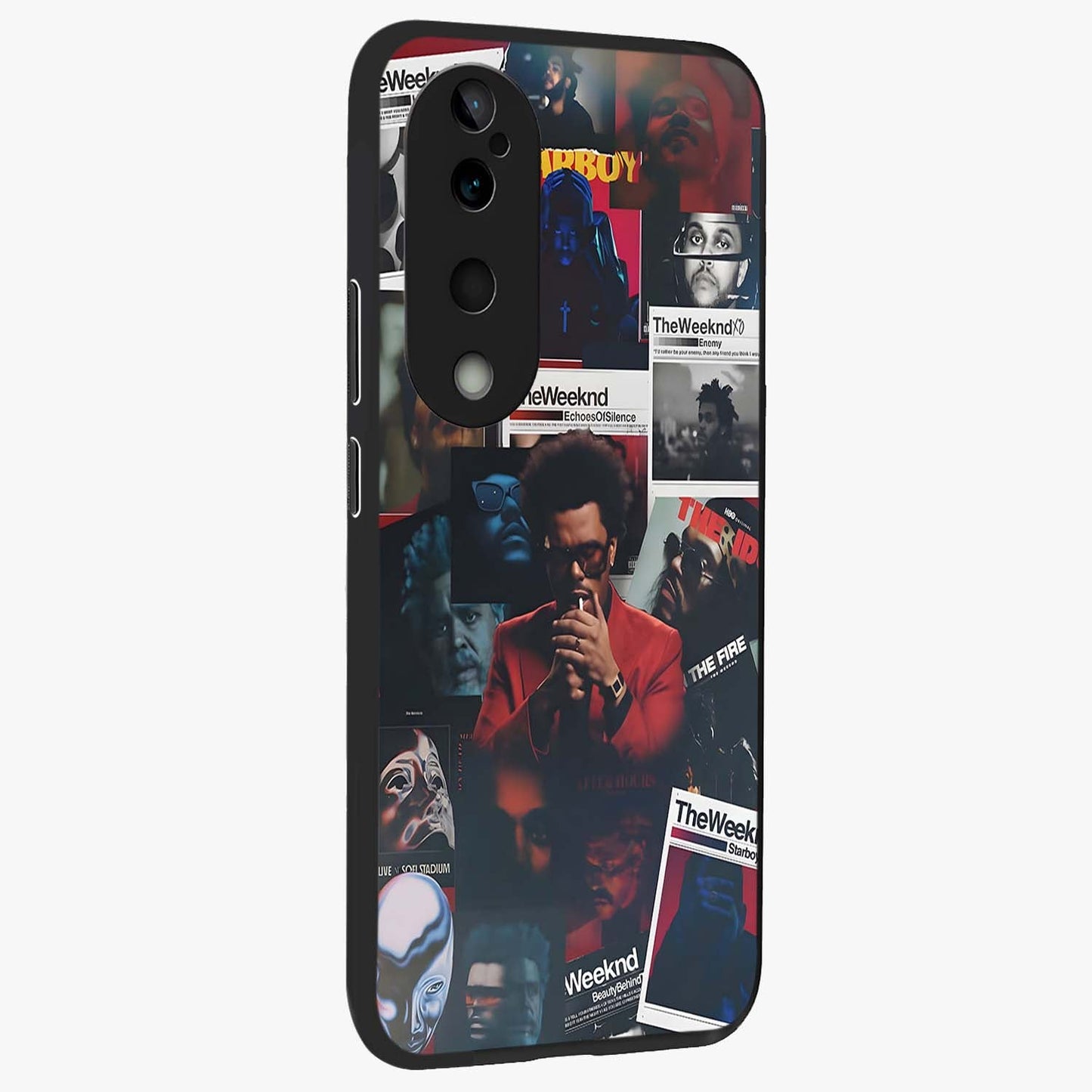 The Weeknd Glass Case upright view showcasing bold music themed artwork with contemporary artistic style.