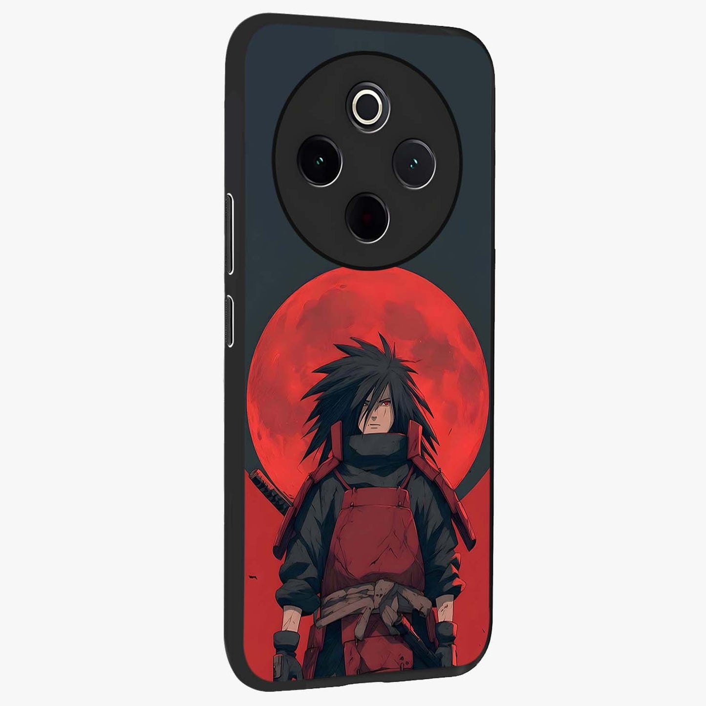Crimson Moon Warlord Glass Case upright view showcasing powerful warlord artwork with dark celestial theme.