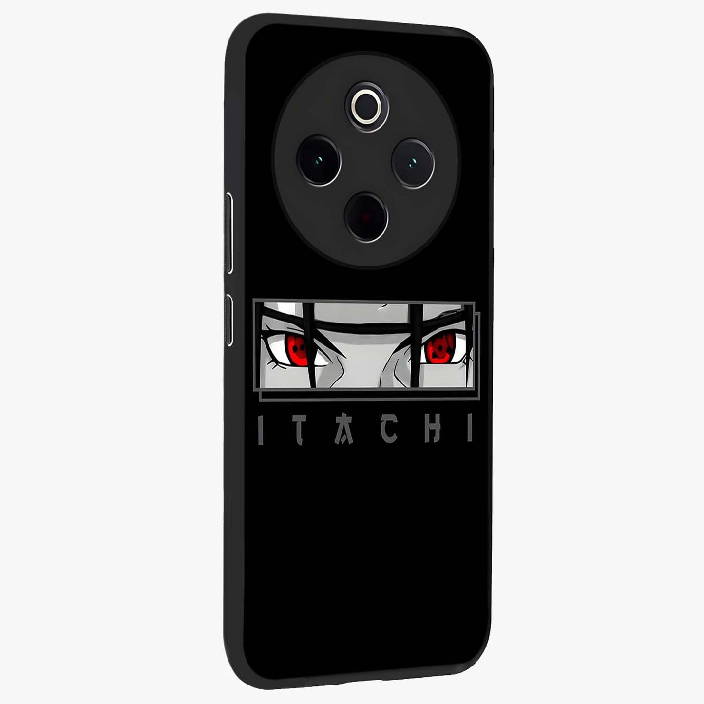 Scarlet Gaze Dominance Glass Case upright view showcasing powerful dramatic artwork with dominant artistic theme.