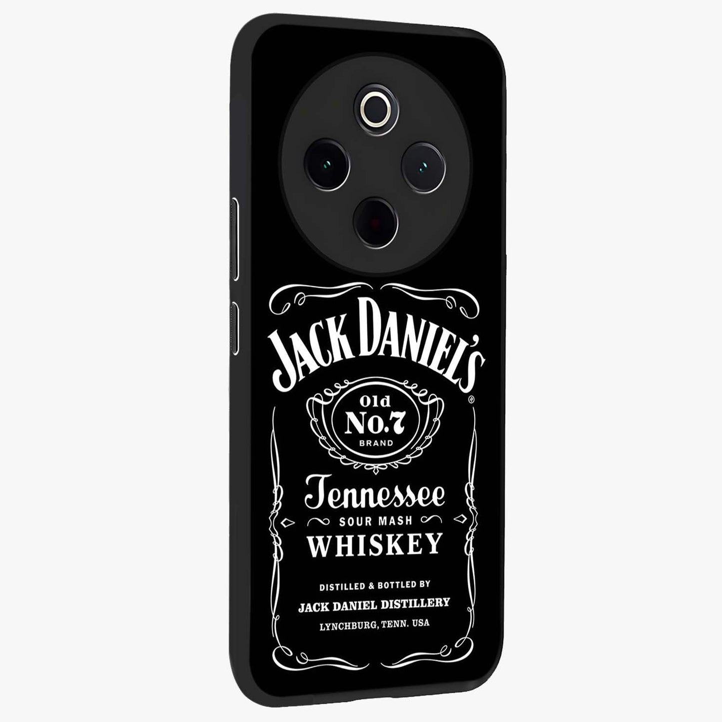 Vintage Whiskey Heritage Glass Case upright view showcasing stylish vintage whiskey artwork with timeless bar culture theme.