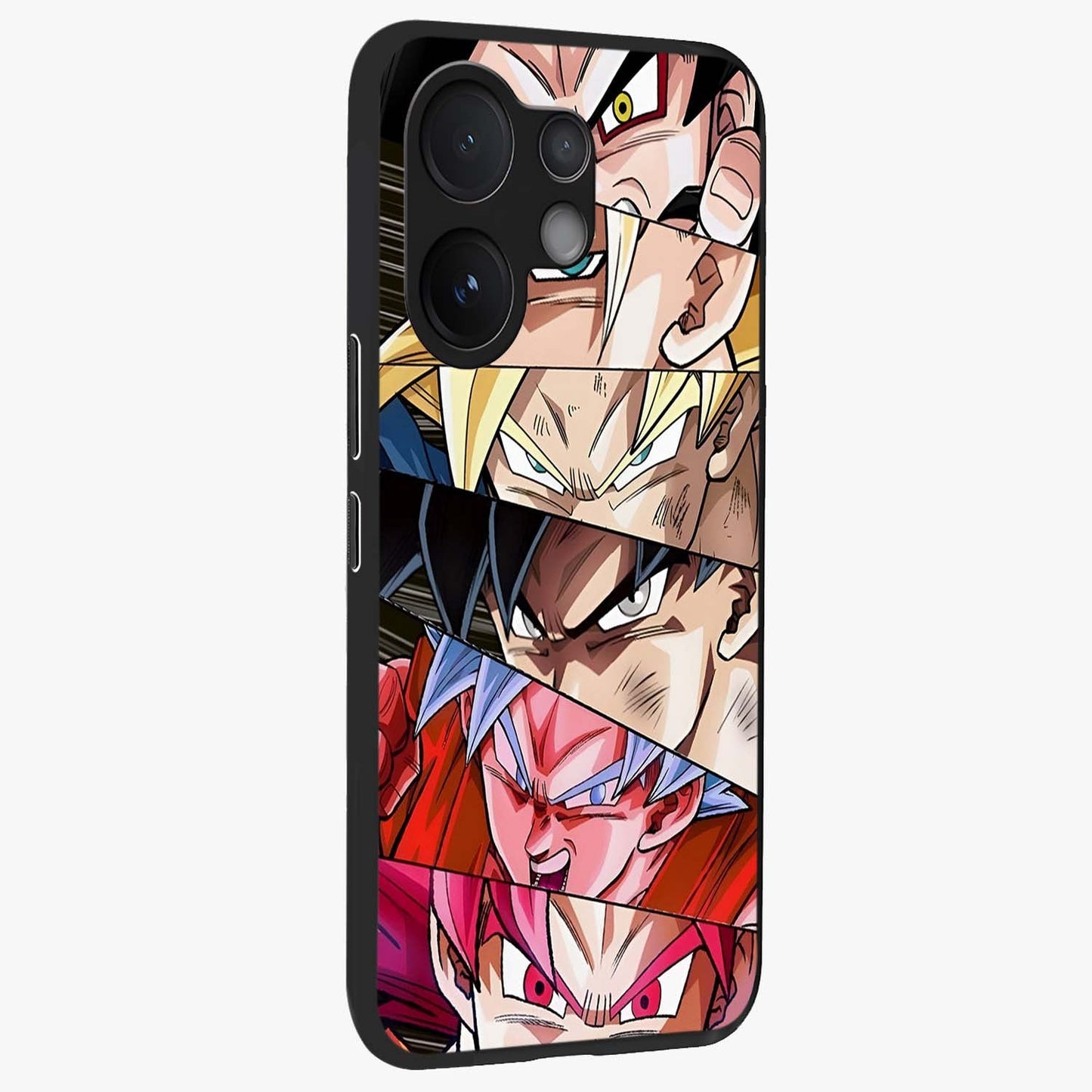 Anime Character Glass Case upright view showcasing expressive anime artwork with bold graphic style.