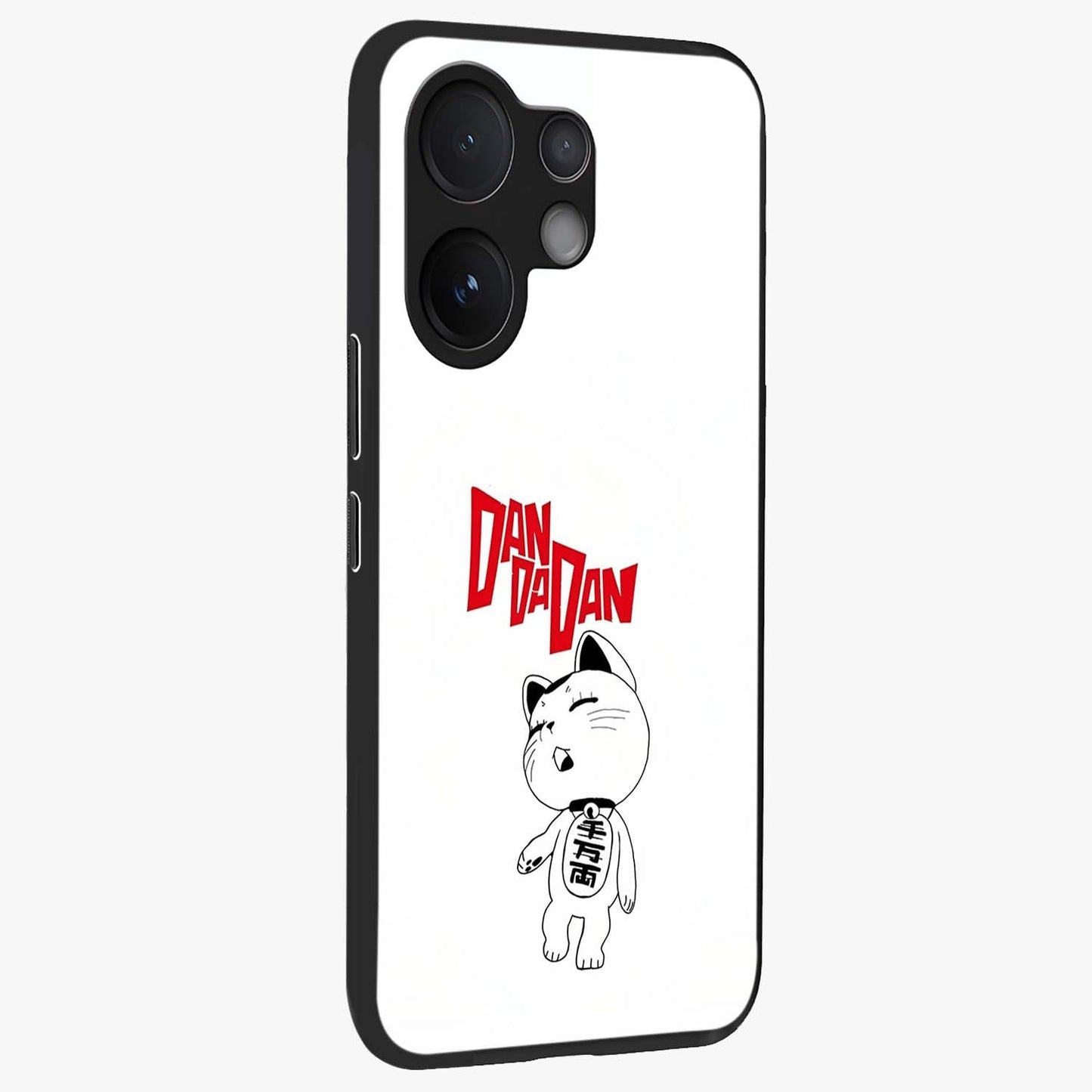 Playful Spirit Charm Glass Case upright view showcasing vibrant charm artwork with fun artistic theme.
