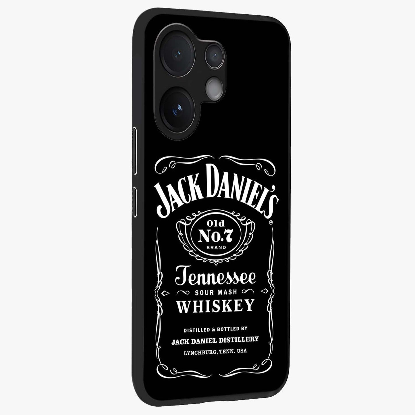 Vintage Whiskey Heritage Glass Case upright view showcasing stylish vintage whiskey artwork with timeless bar culture theme.