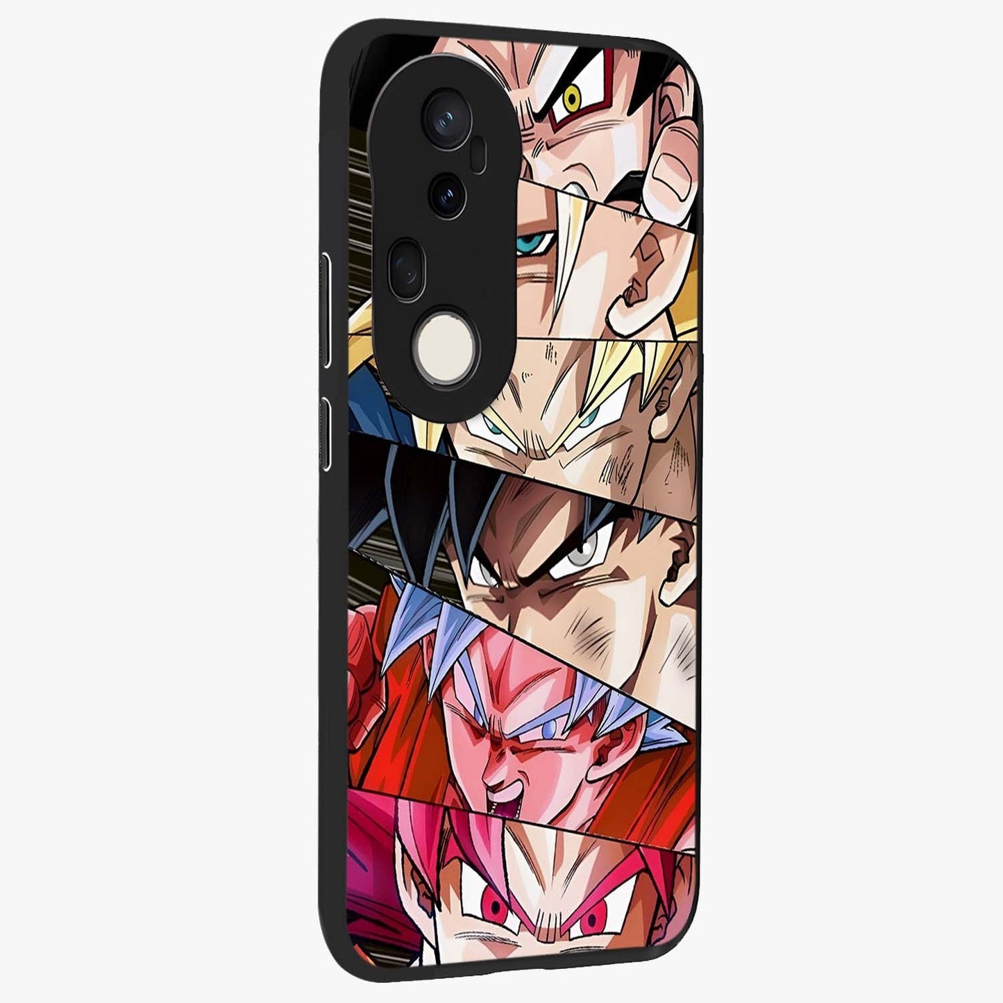 Anime Character Glass Case upright view showcasing expressive anime artwork with bold graphic style.