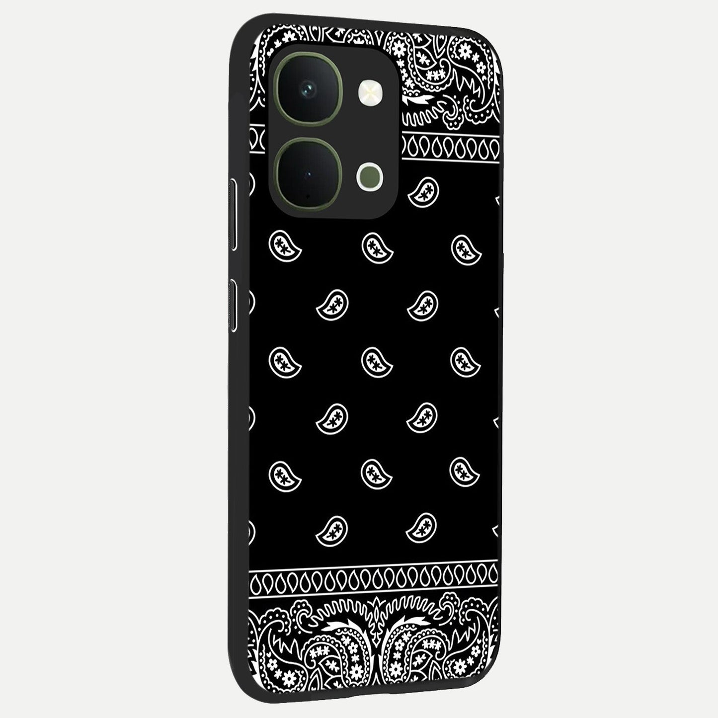 Retro Rebel Threads Glass Case upright view showcasing stylish vintage artwork with bold retro theme.