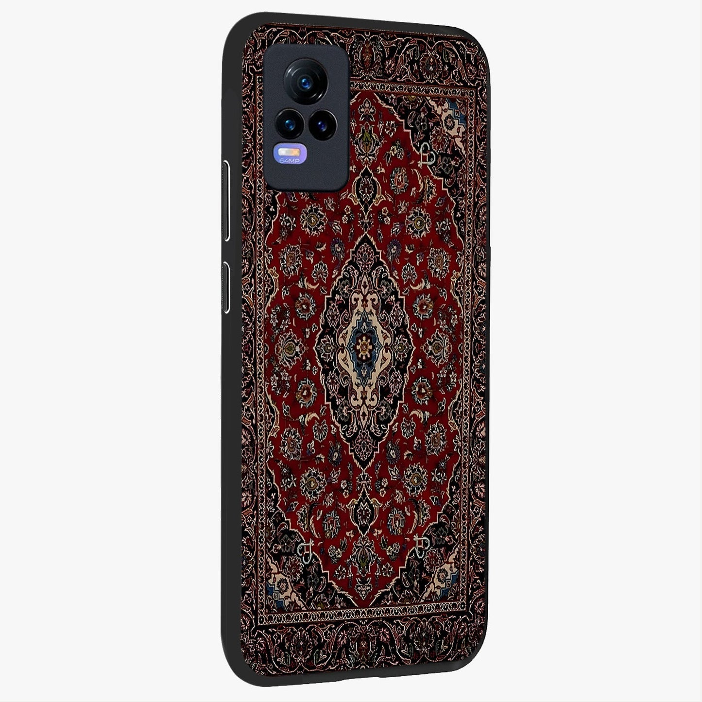 Heritage Carpet Royale Glass Case upright view showcasing detailed ornamental artwork with luxurious traditional theme.