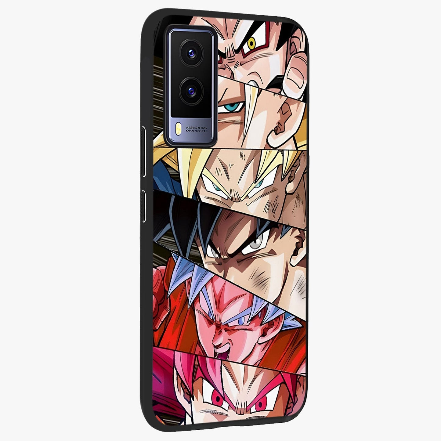 Anime Character Glass Case upright view showcasing expressive anime artwork with bold graphic style.