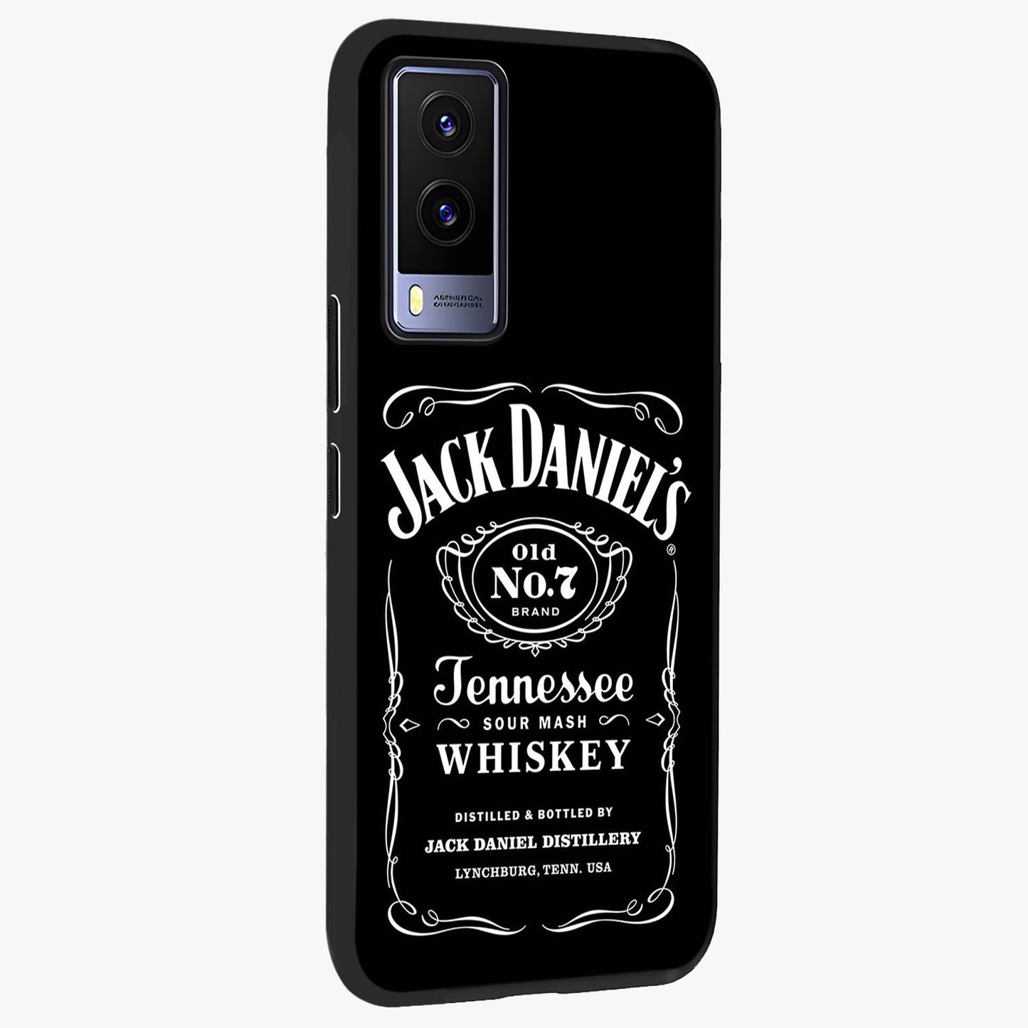 Vintage Whiskey Heritage Glass Case upright view showcasing stylish vintage whiskey artwork with timeless bar culture theme.