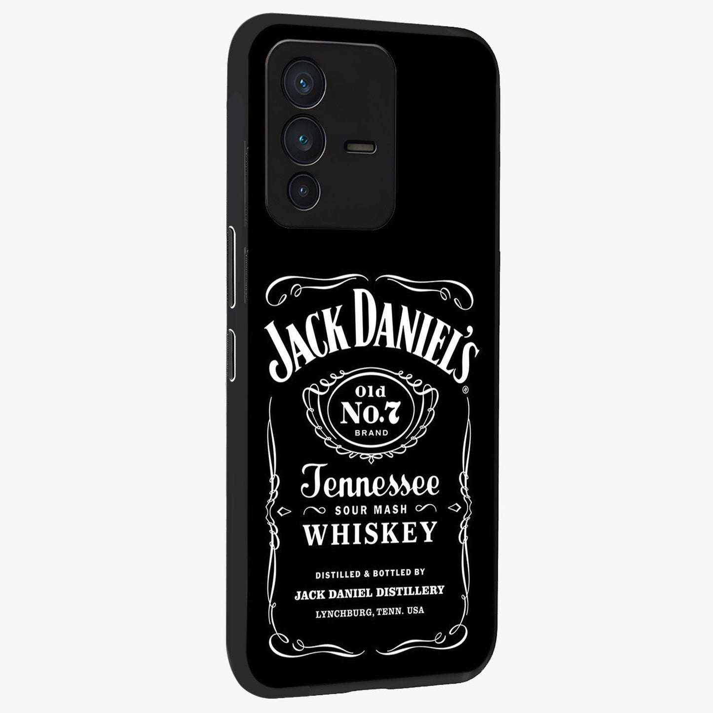 Vintage Whiskey Heritage Glass Case upright view showcasing stylish vintage whiskey artwork with timeless bar culture theme.