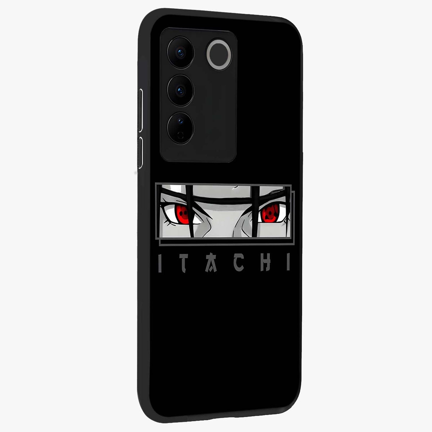 Scarlet Gaze Dominance Glass Case upright view showcasing powerful dramatic artwork with dominant artistic theme.