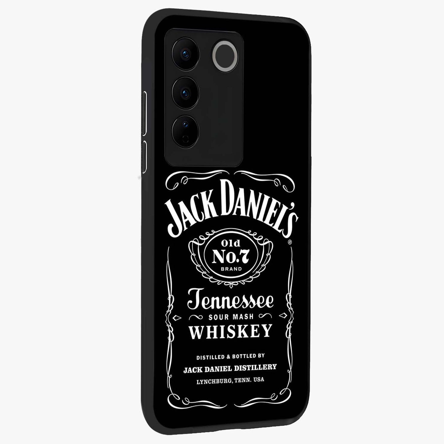 Vintage Whiskey Heritage Glass Case upright view showcasing stylish vintage whiskey artwork with timeless bar culture theme.