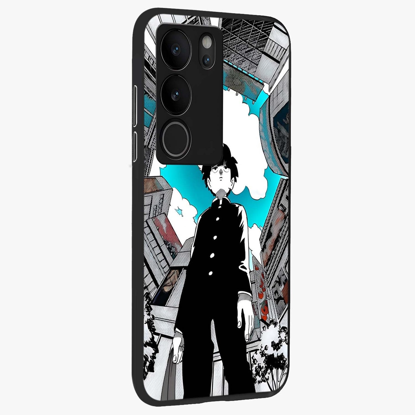 Silent Psychic Awakening Glass Case upright view showcasing symbolic psychic artwork with mysterious mystical theme.