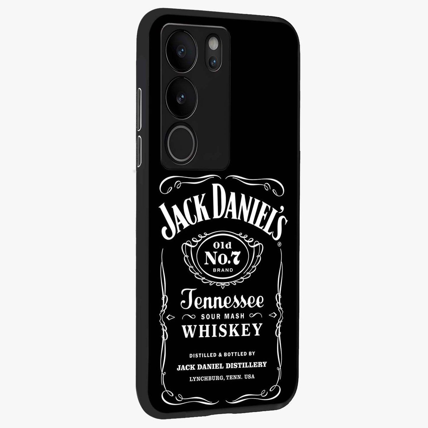 Vintage Whiskey Heritage Glass Case upright view showcasing stylish vintage whiskey artwork with timeless bar culture theme.