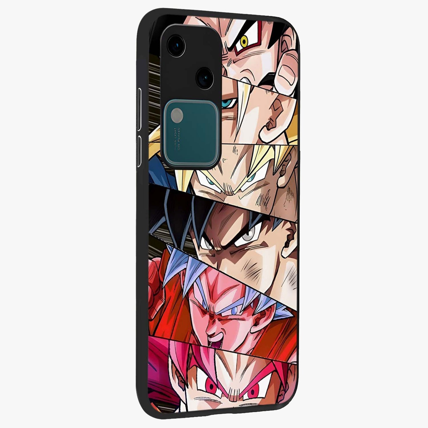 Anime Character Glass Case upright view showcasing expressive anime artwork with bold graphic style.