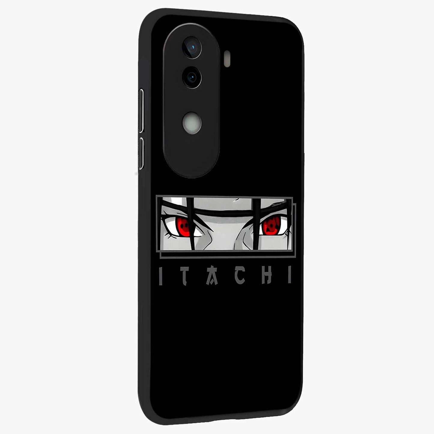 Scarlet Gaze Dominance Glass Case upright view showcasing powerful dramatic artwork with dominant artistic theme.