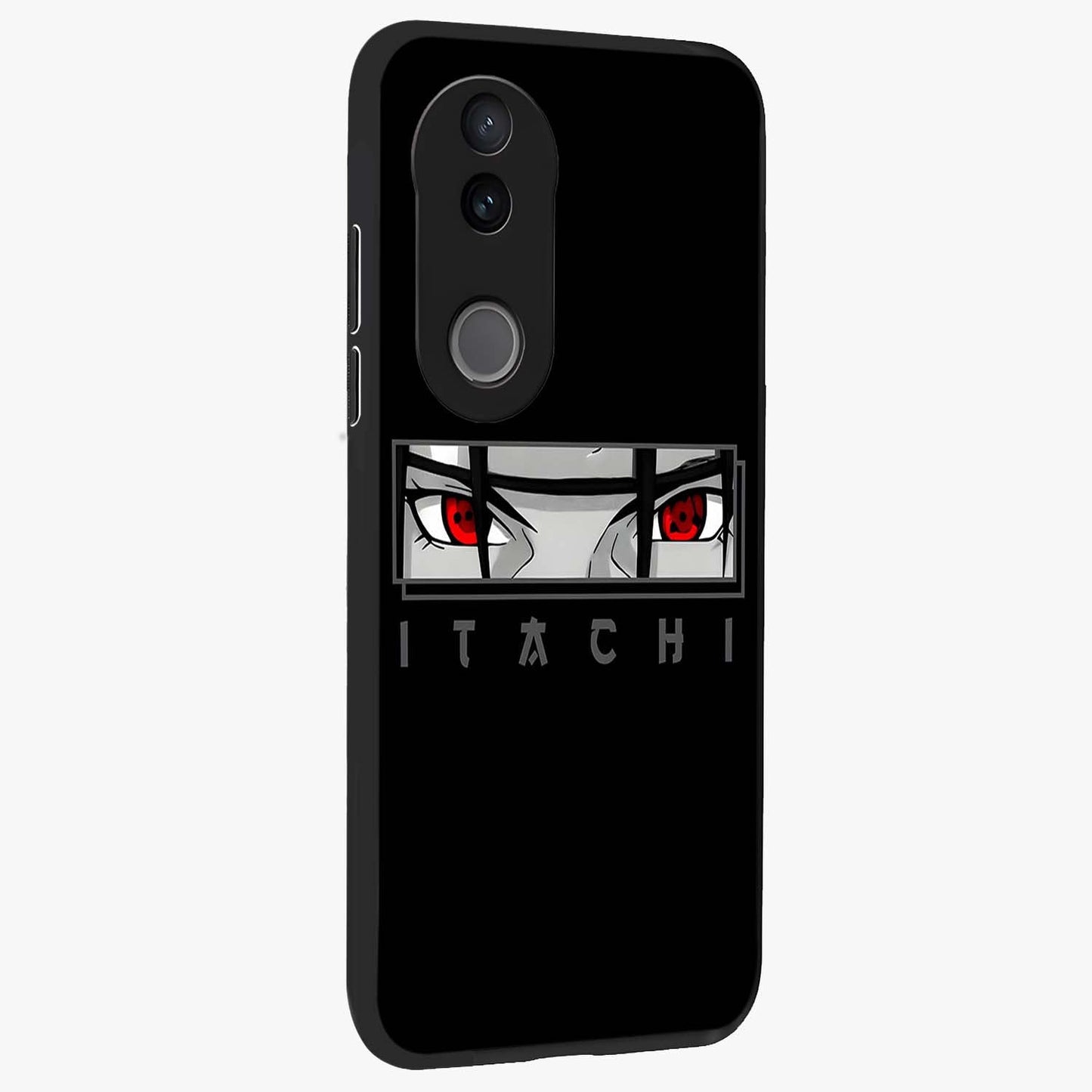Scarlet Gaze Dominance Glass Case upright view showcasing powerful dramatic artwork with dominant artistic theme.