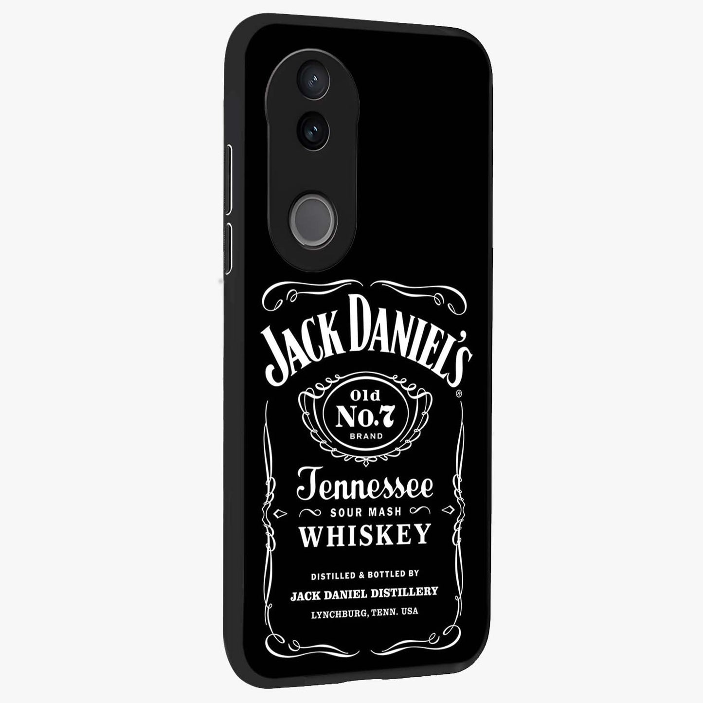 Vintage Whiskey Heritage Glass Case upright view showcasing stylish vintage whiskey artwork with timeless bar culture theme.