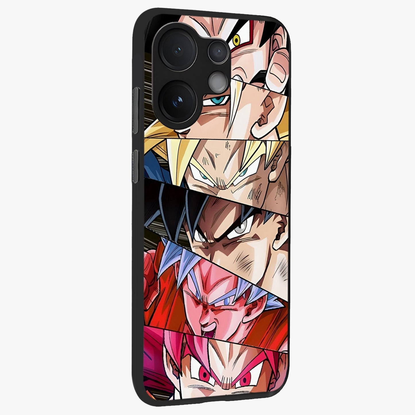Anime Character Glass Case upright view showcasing expressive anime artwork with bold graphic style.