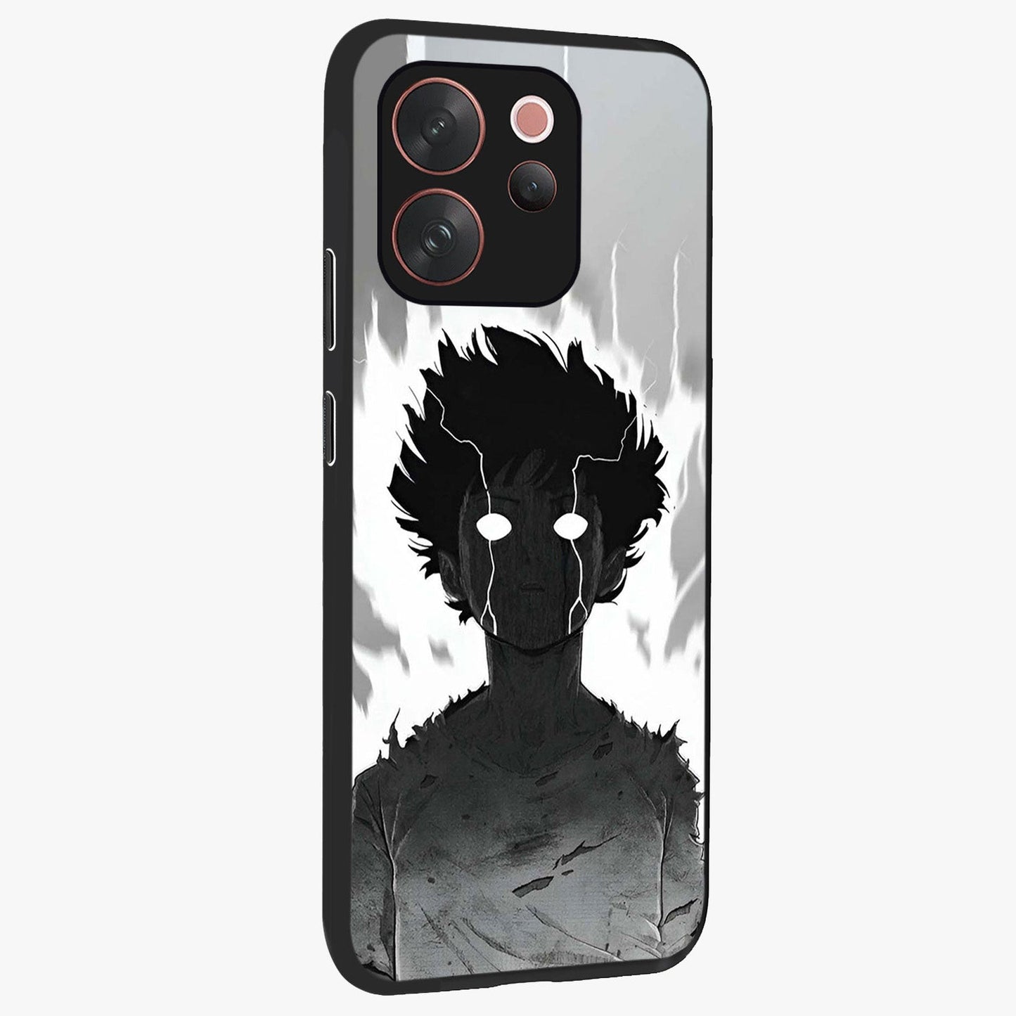 Awakened Inner Rage Glass Case upright view showcasing dramatic artwork with strong expressive aesthetic.