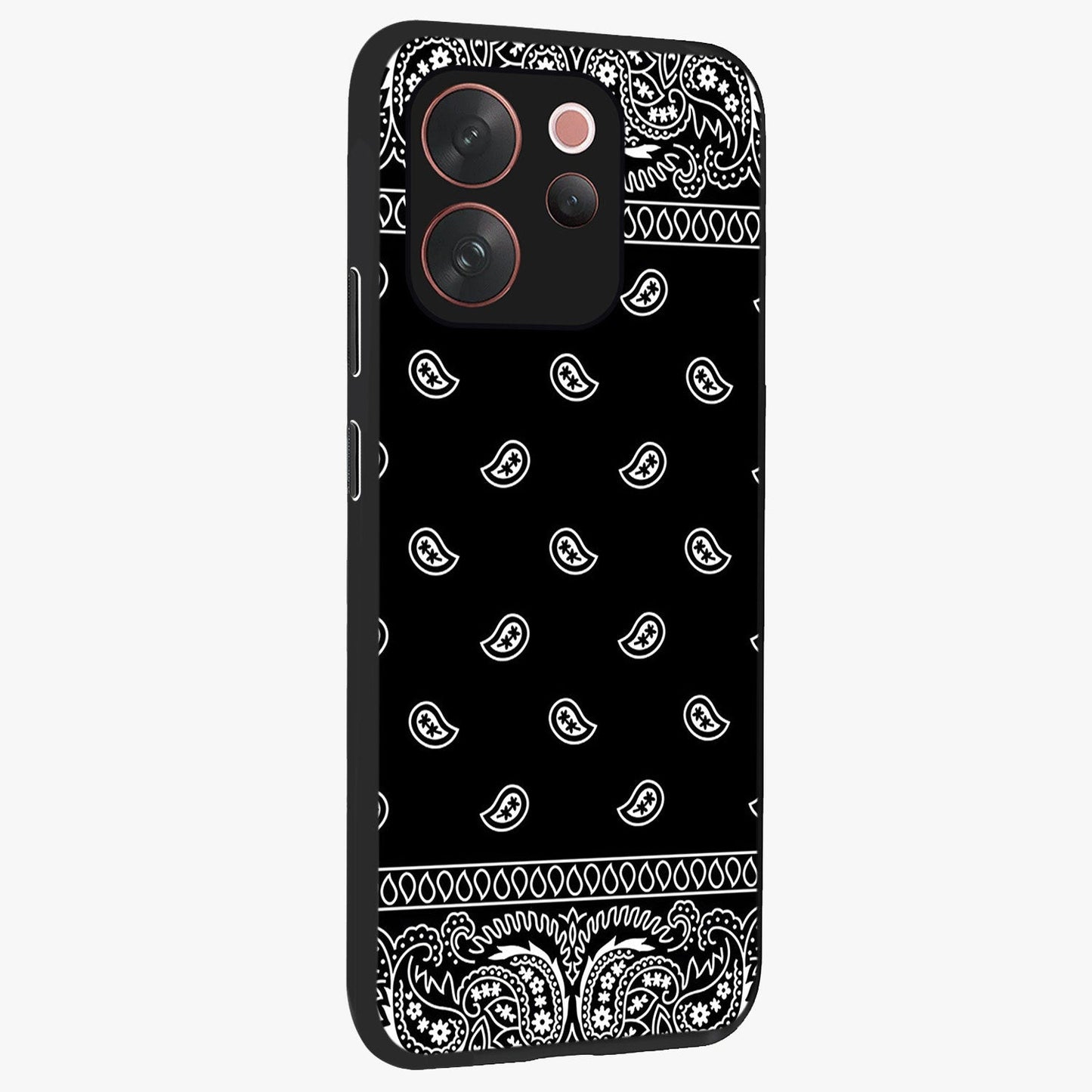 Retro Rebel Threads Glass Case upright view showcasing stylish vintage artwork with bold retro theme.