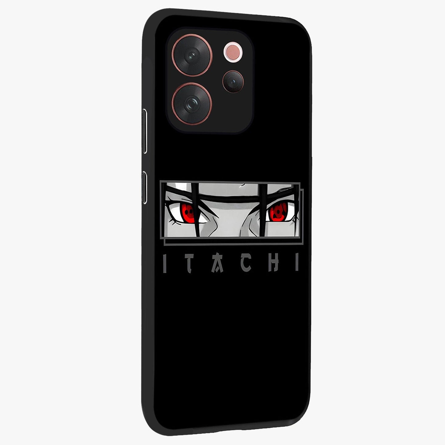 Scarlet Gaze Dominance Glass Case upright view showcasing powerful dramatic artwork with dominant artistic theme.