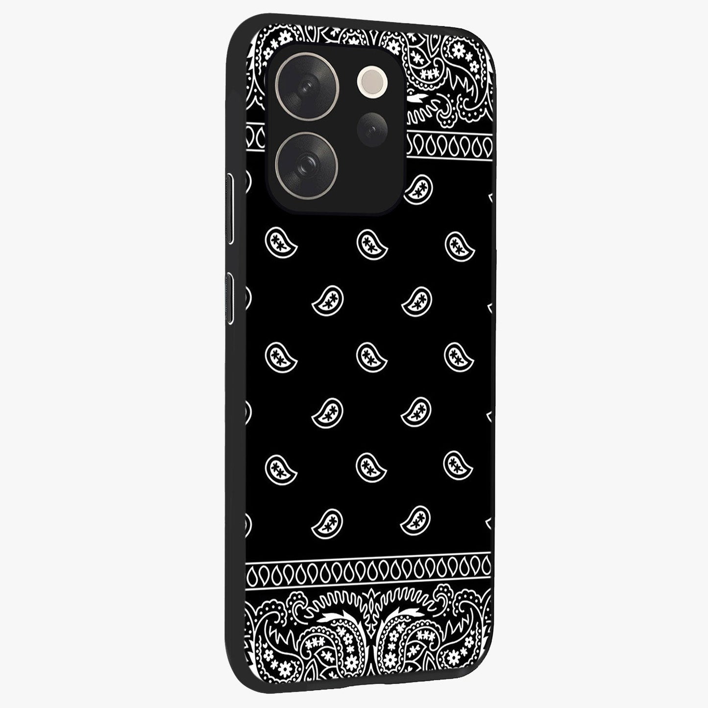 Retro Rebel Threads Glass Case upright view showcasing stylish vintage artwork with bold retro theme.