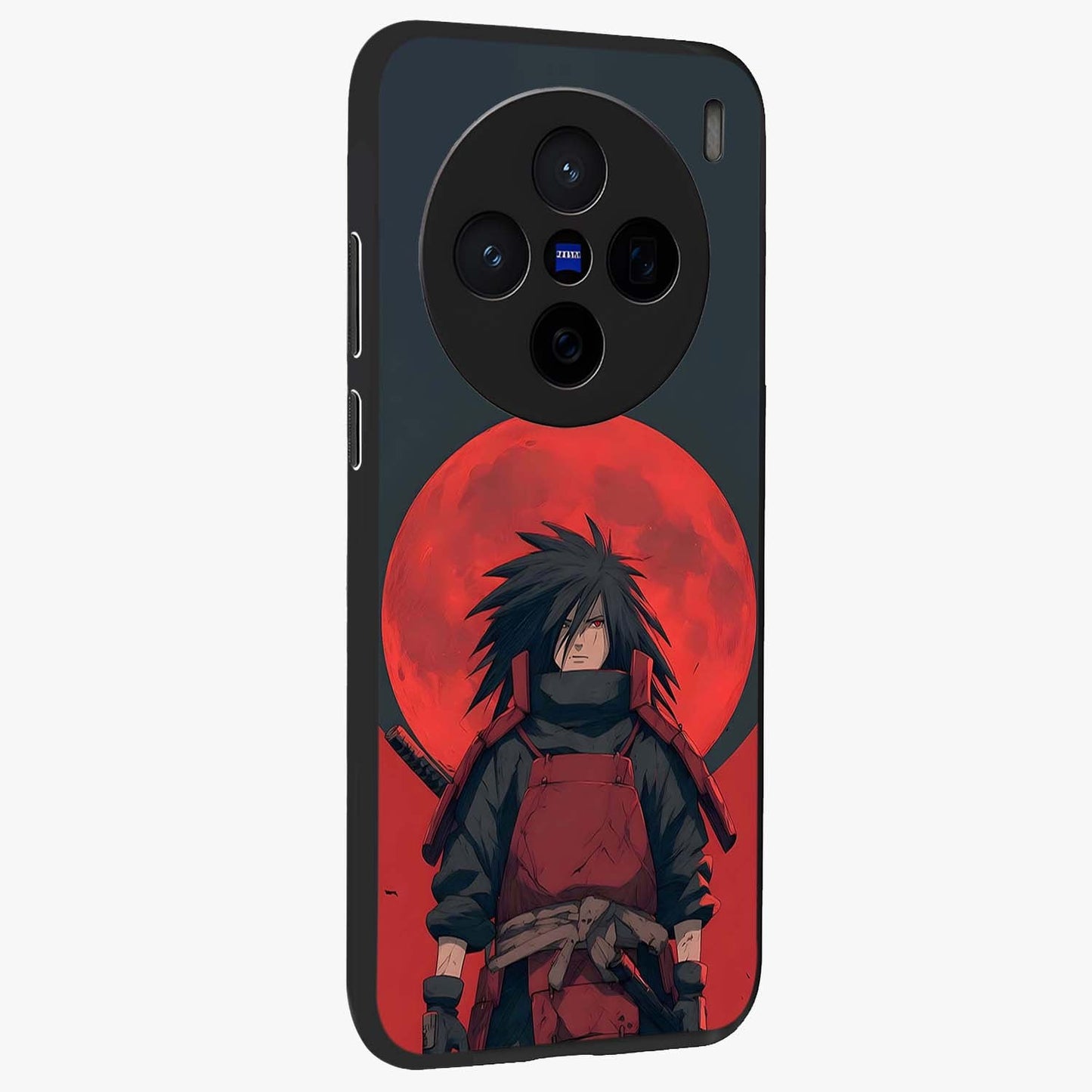 Crimson Moon Warlord Glass Case upright view showcasing powerful warlord artwork with dark celestial theme.