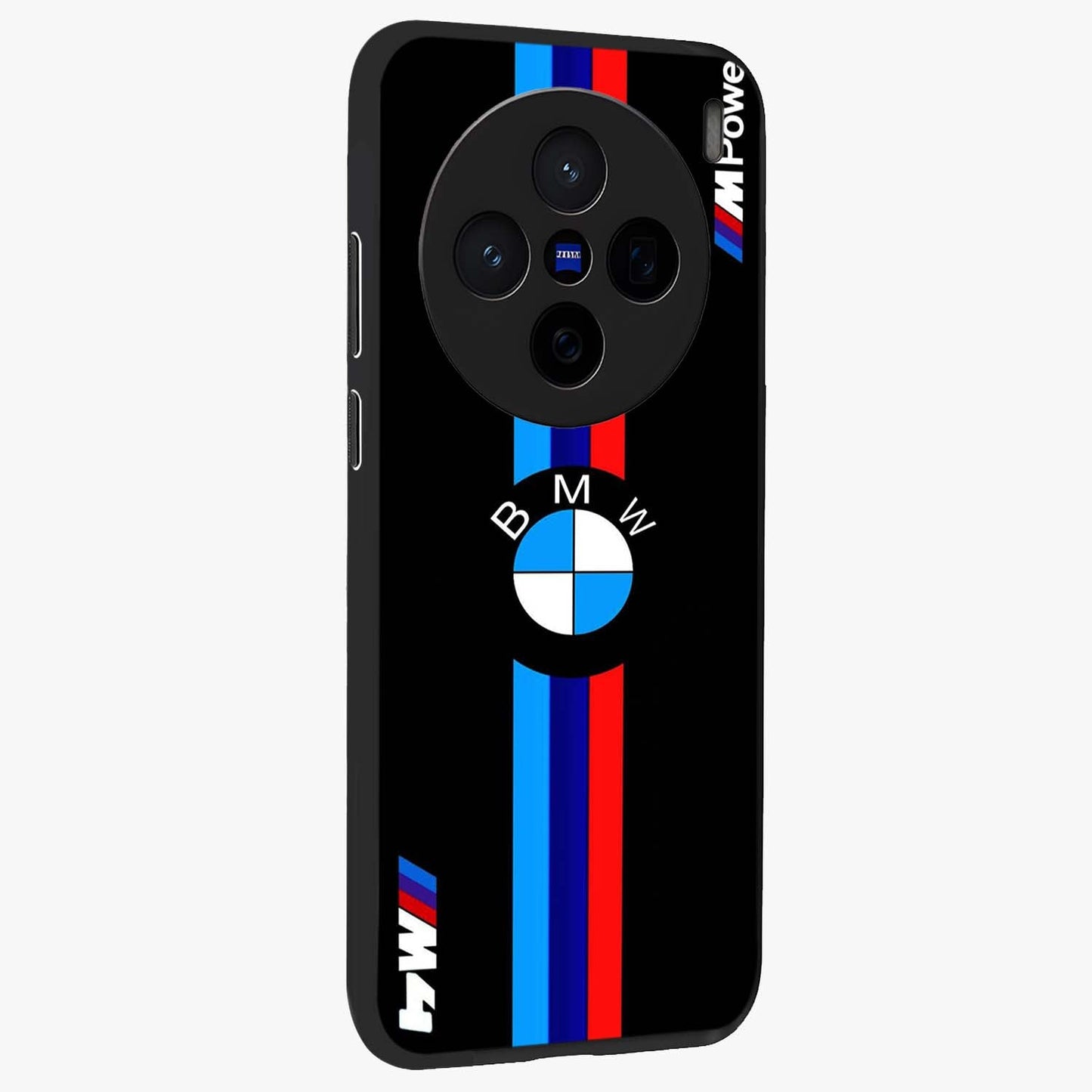 Turbo BMW Beast Glass Case upright view showcasing powerful car artwork with modern motorsport theme.