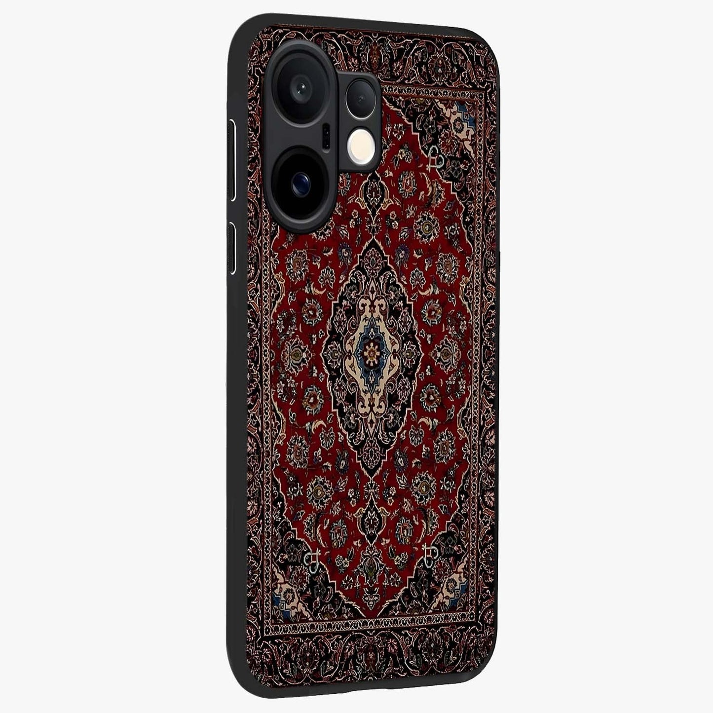 Heritage Carpet Royale Glass Case upright view showcasing detailed ornamental artwork with luxurious traditional theme.