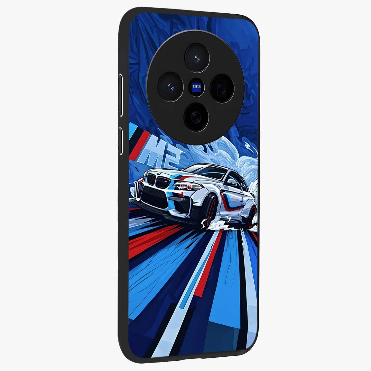 Drift Power Rush Glass Case upright view showcasing high speed racing artwork with bold automotive theme.