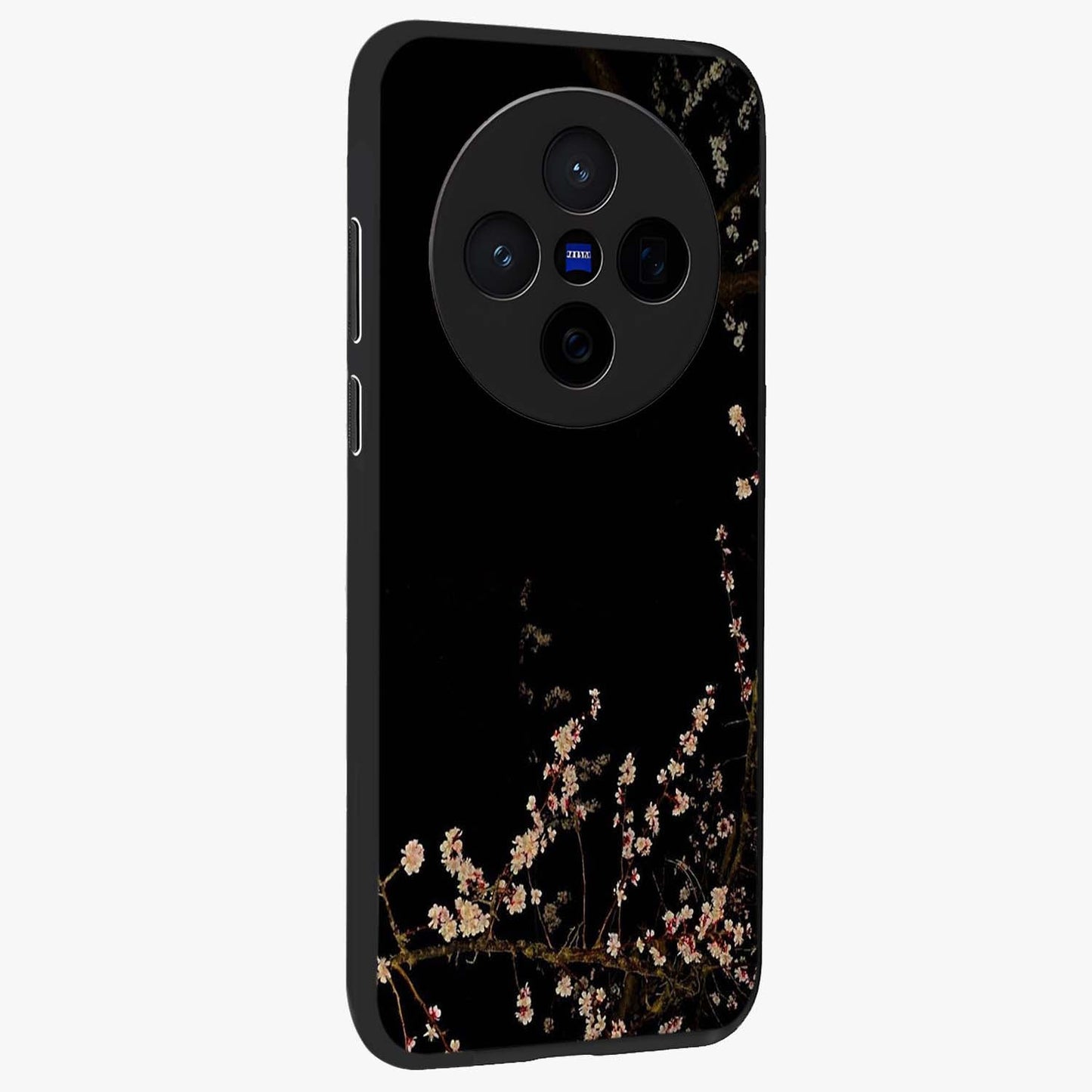 Petal Moon Light With Custom Name Glass Case upright view showcasing elegant floral moon artwork with personalized aesthetic.