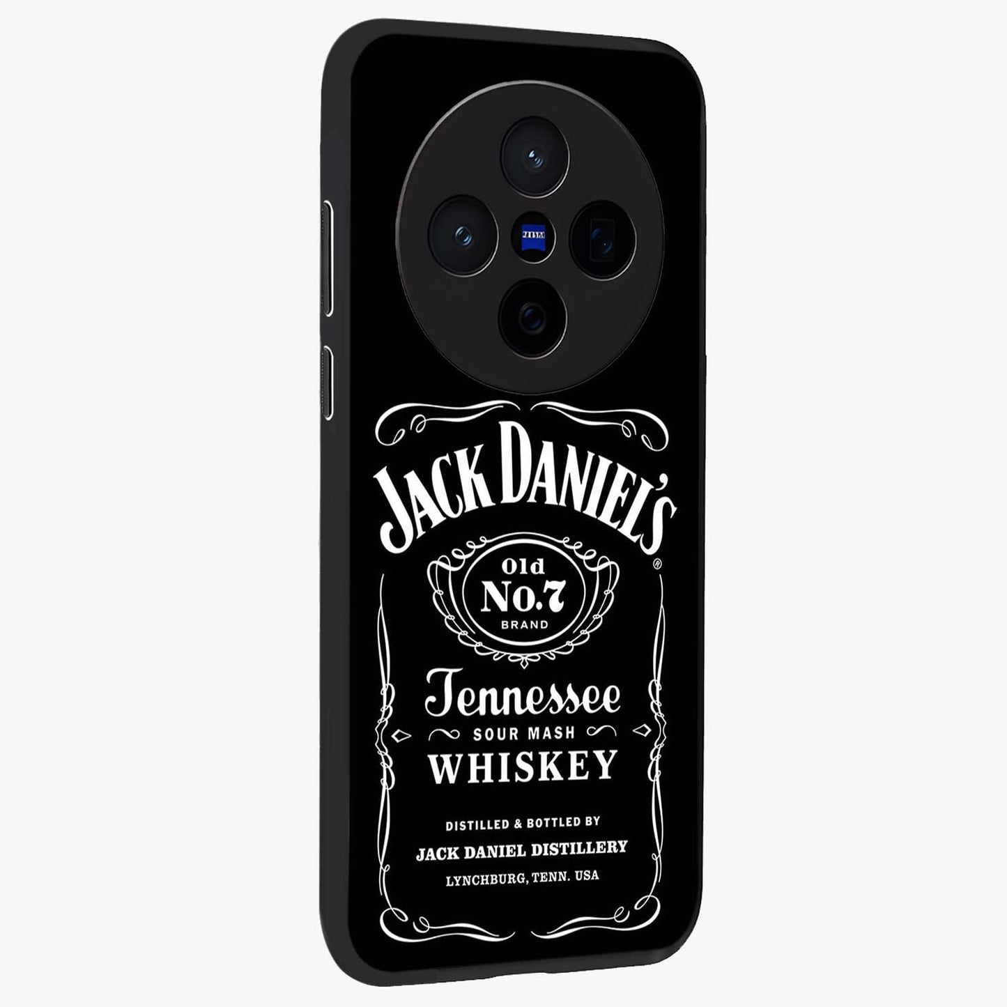 Vintage Whiskey Heritage Glass Case upright view showcasing stylish vintage whiskey artwork with timeless bar culture theme.