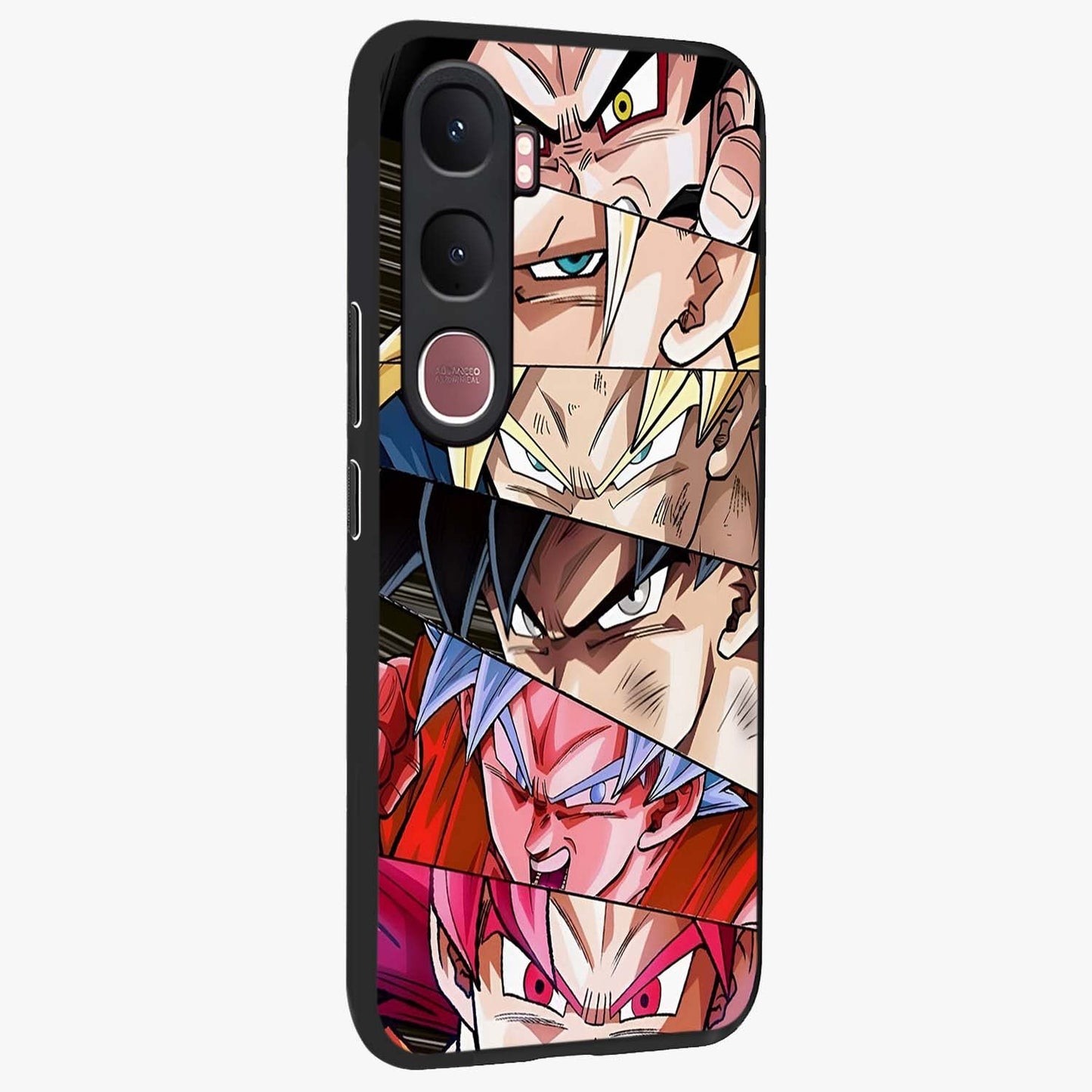Anime Character Glass Case upright view showcasing expressive anime artwork with bold graphic style.
