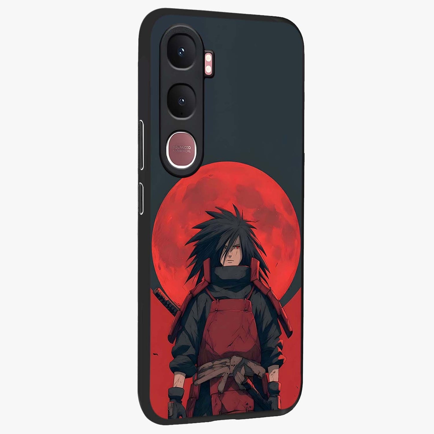 Crimson Moon Warlord Glass Case upright view showcasing powerful warlord artwork with dark celestial theme.