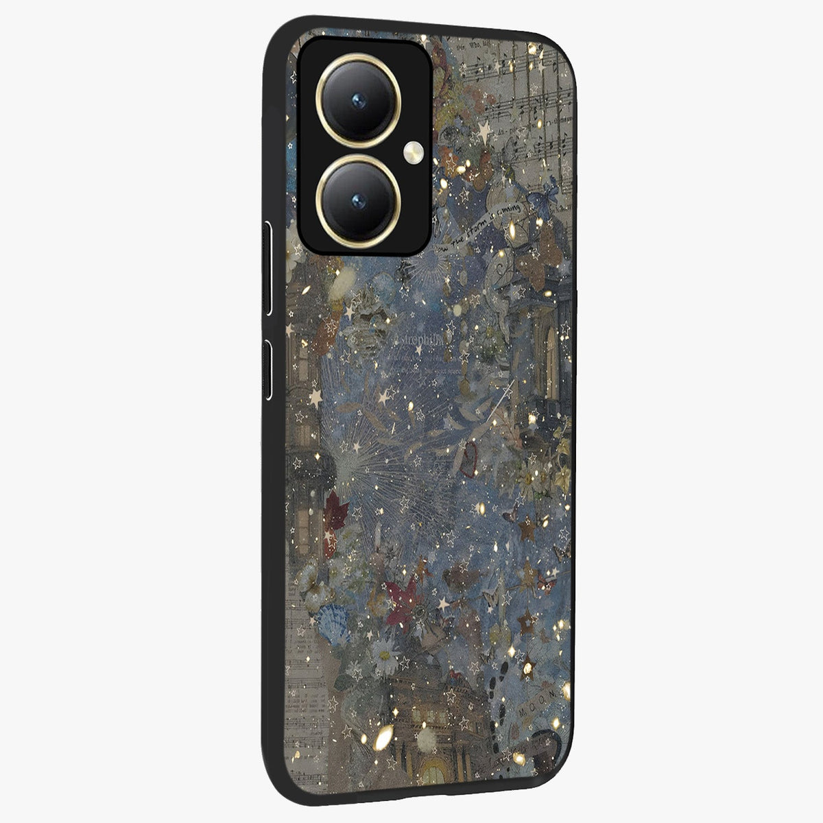 Aesthetic Astrolophia Glass Case upright view showcasing soft aesthetic theme with stylish modern look.