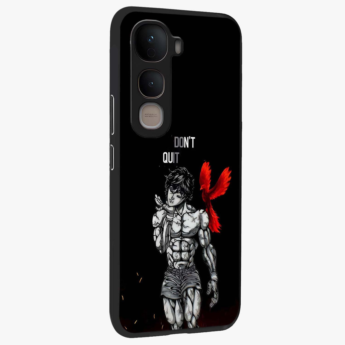Rise Beyond Limits Glass Case upright view showcasing powerful inspirational artwork with uplifting theme.