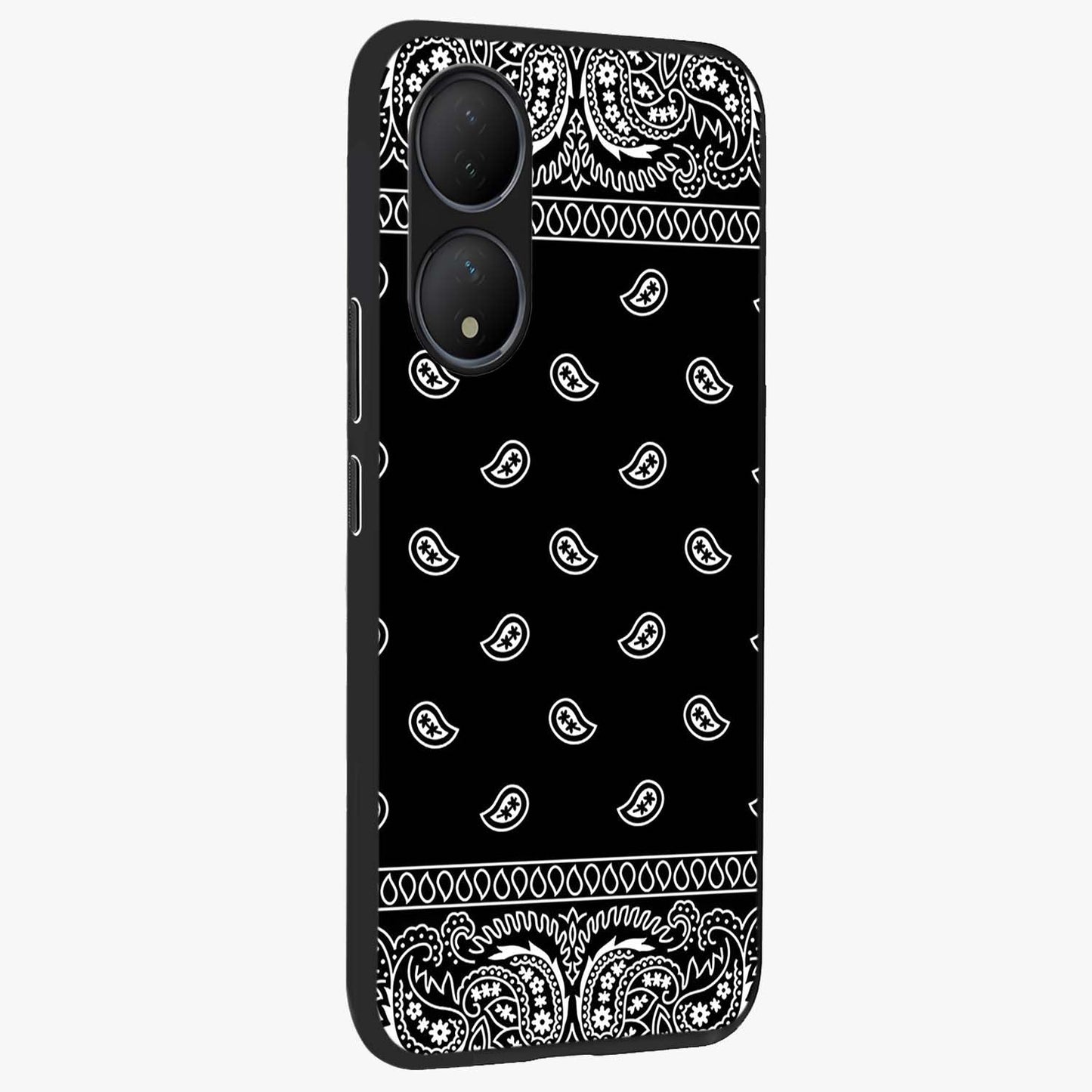 Retro Rebel Threads Glass Case upright view showcasing stylish vintage artwork with bold retro theme.