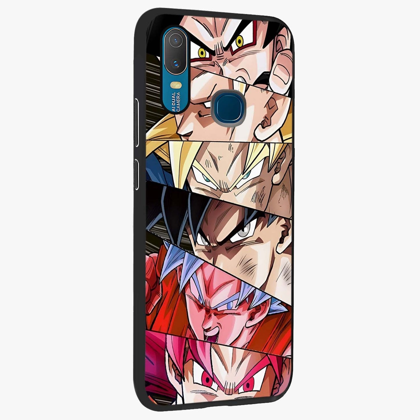 Anime Character Glass Case upright view showcasing expressive anime artwork with bold graphic style.