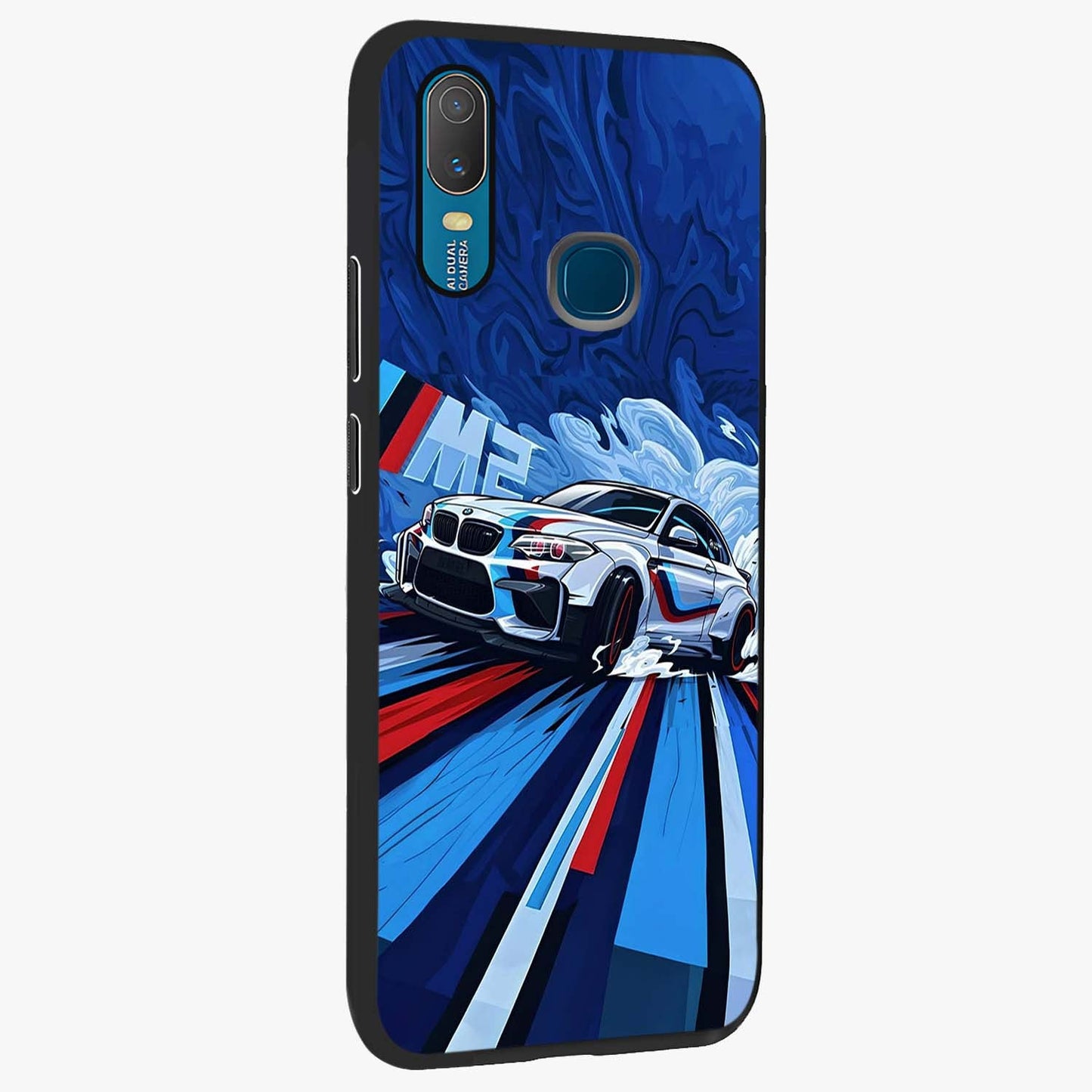 Drift Power Rush Glass Case upright view showcasing high speed racing artwork with bold automotive theme.