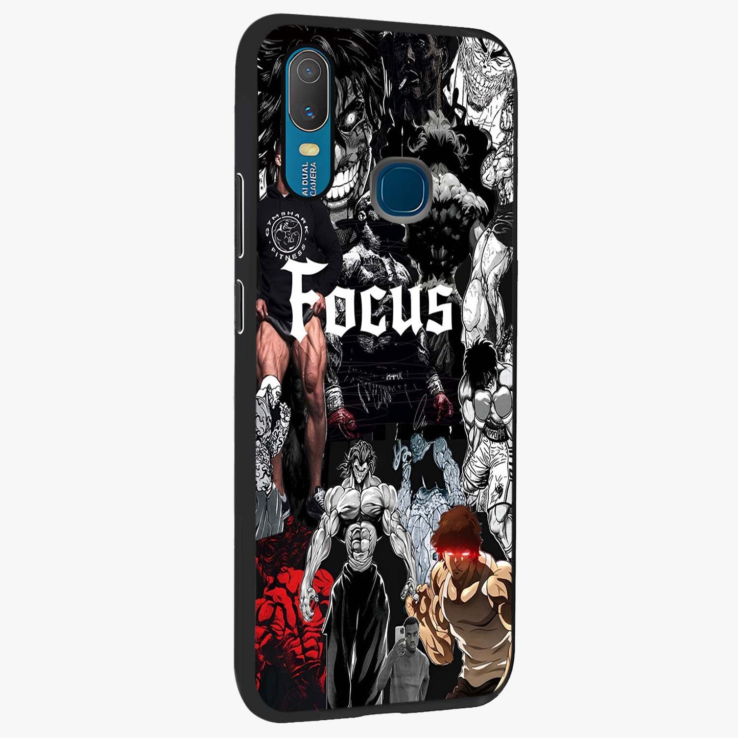 Relentless Power Focus Glass Case upright view showcasing strong inspirational artwork with powerful focus theme.