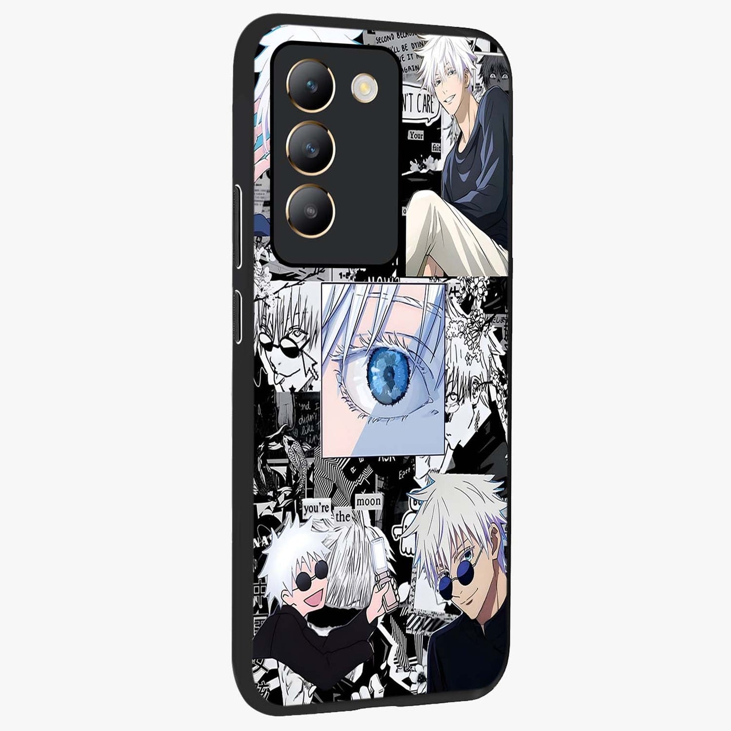 Infinity Sorcerer Chaos Glass Case upright view showcasing dramatic sorcerer artwork with chaotic mystical theme.