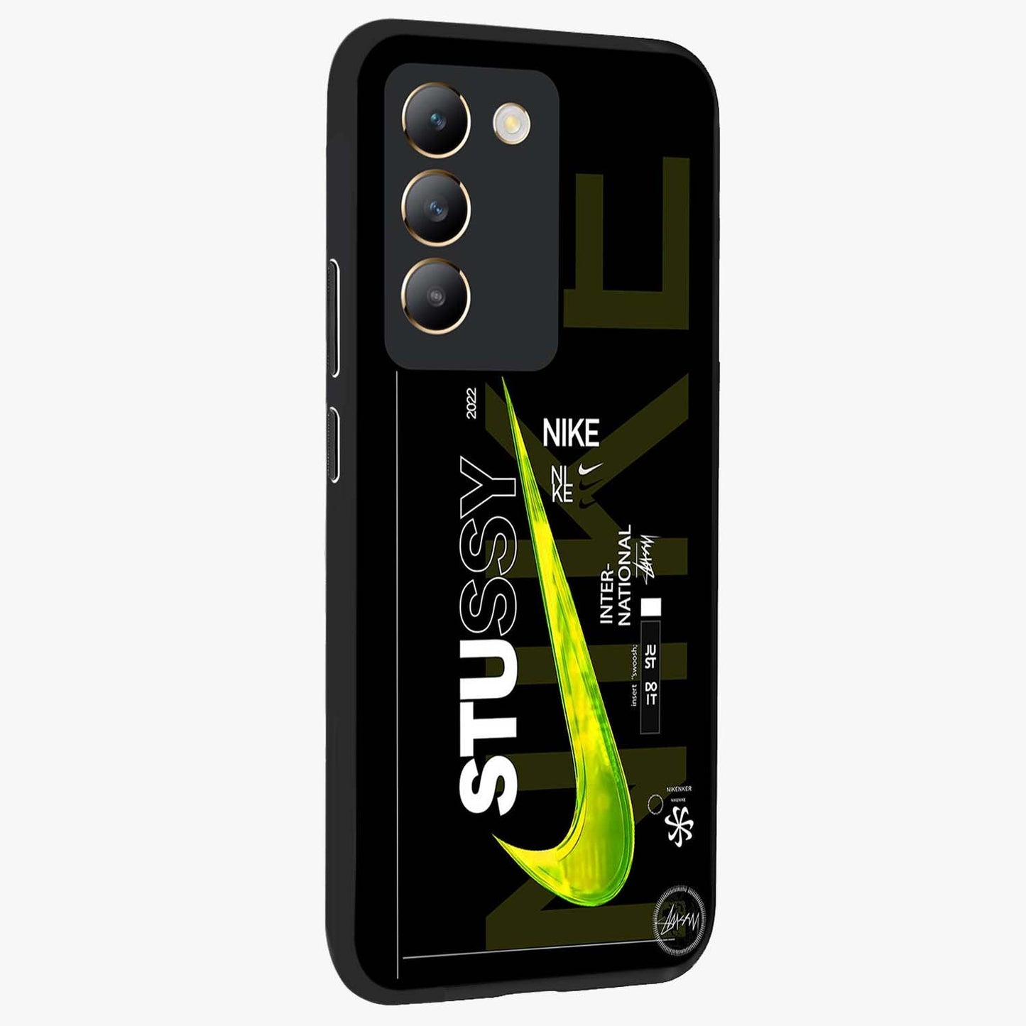 Neon Street Edition Glass Case upright view showcasing colorful neon artwork with modern street culture theme.
